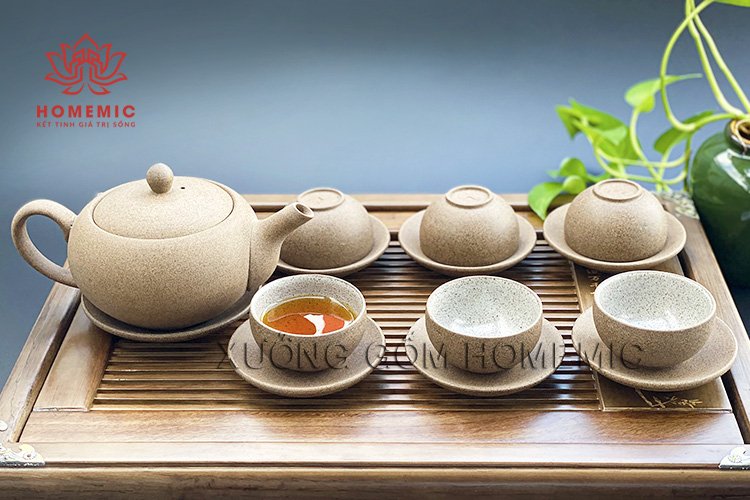 Bộ Trà Hồng Sa Nâu Đất