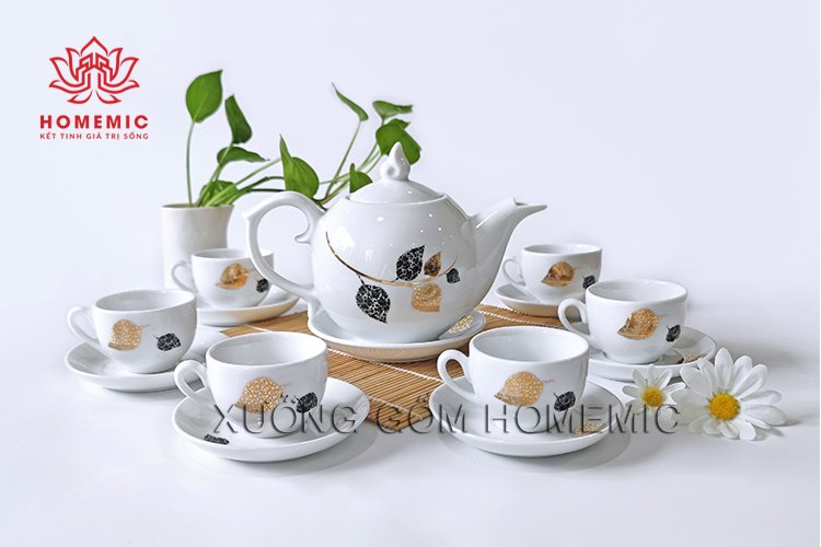 Bộ Trà Ngọn Lửa Lá Kim Ngân