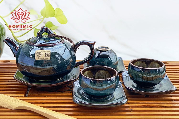 Bộ Trà Quả Hồng Ghi
