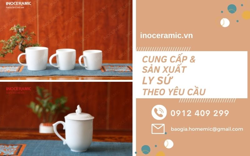 Ly Sứ Có Nắp Đậy Cao Cấp Tại HCM - Làm Quà Tặng Giá Rẻ 2